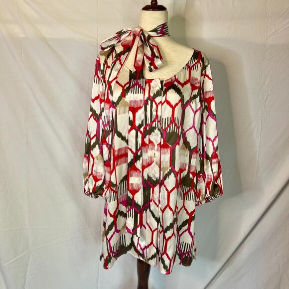 Escada 100% Silk Mini Dress - Picture 3 of 7